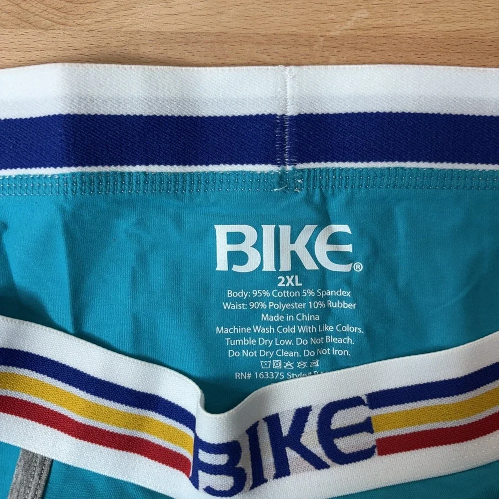 Bike Jock Brief Men's XXL 2XL Blue Cotton Stretch Underwear Retro New